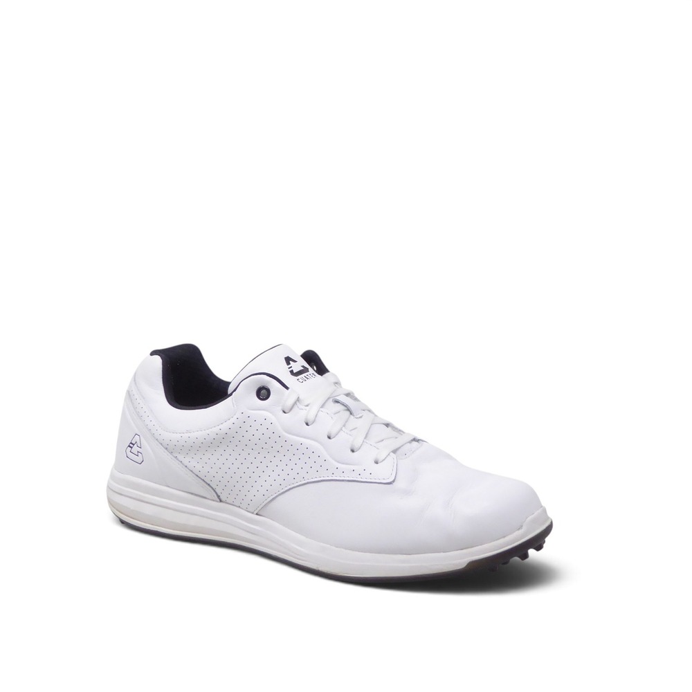 Cuater Mens The Moneymaker Golf Shoes White Leather Spikeless Size 12